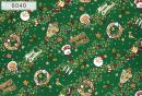 友禅　0040　クリスマス　緑