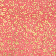 民芸紙　小桜　朱
