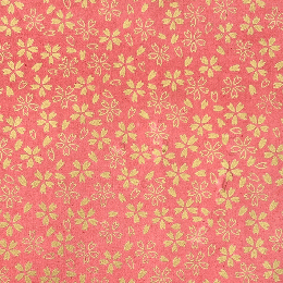 民芸紙　小桜　朱