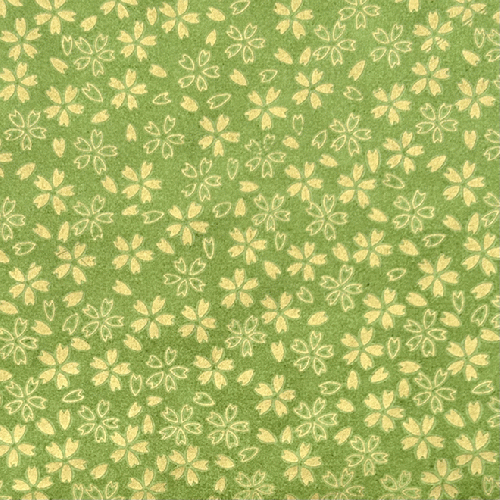 民芸紙　小桜　緑