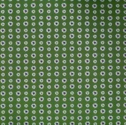 友禅　0318　獅子毛　緑　(型染風)