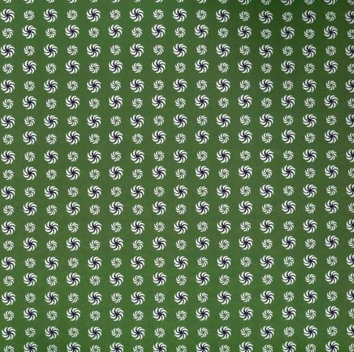 友禅　0318　獅子毛　緑　(型染風)