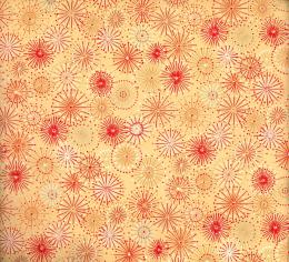 友禅　0324　花火　薄だいだい